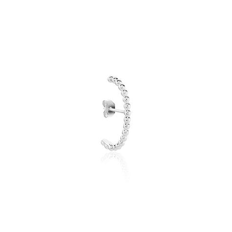 Bijou D'oreille Unitaire Krabi Argent Blanc - Boucles d'oreilles fantaisie Femme | Histoire d’Or