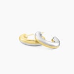 Cr&eacute;oles Perfect Match Argent Bicolore - Boucles d'oreilles cr&eacute;oles Femme | Histoire d&rsquo;Or