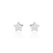 Boucles D'oreilles Puces Astre Argent Blanc - Boucles d'oreilles fantaisie Femme | Histoire d’Or