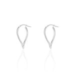 Cr&eacute;oles Hellen Or Blanc - Boucles d'oreilles cr&eacute;oles Femme | Histoire d&rsquo;Or