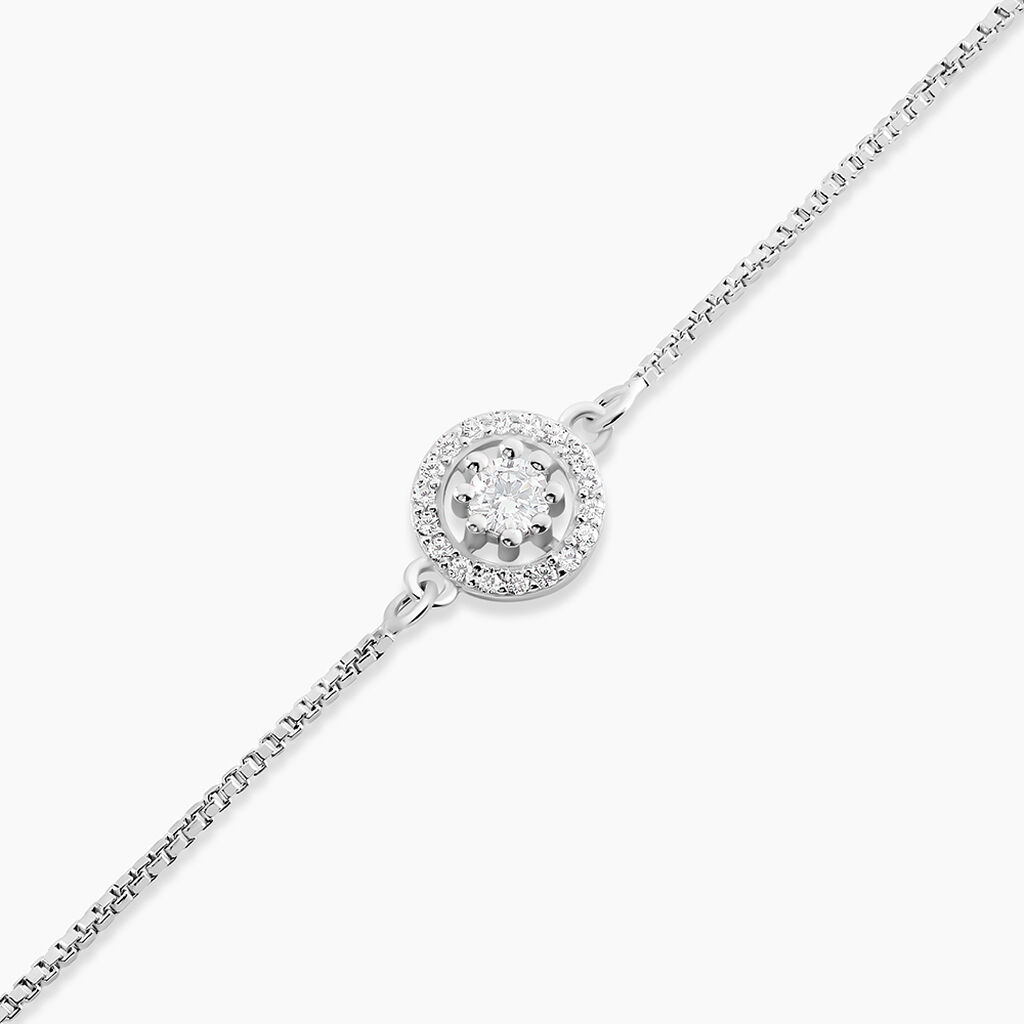 Bracelet Argent Blanc Angerona Oxydes De Zirconium - Bracelets Femme | Histoire d’Or