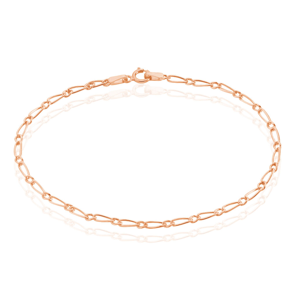 Bracelet Ophelio Maille Alternee 1/1 Or Rose - Bracelets chaîne Femme | Histoire d’Or