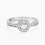 Bague M&eacute;lissande Argent Blanc Oxyde De Zirconium - Bagues avec pierre Femme | Histoire d&rsquo;Or