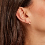 Boucles D'oreilles Puces Epiktetos Or Jaune Oxyde De Zirconium - Clous d'oreilles Femme | Histoire d&rsquo;Or