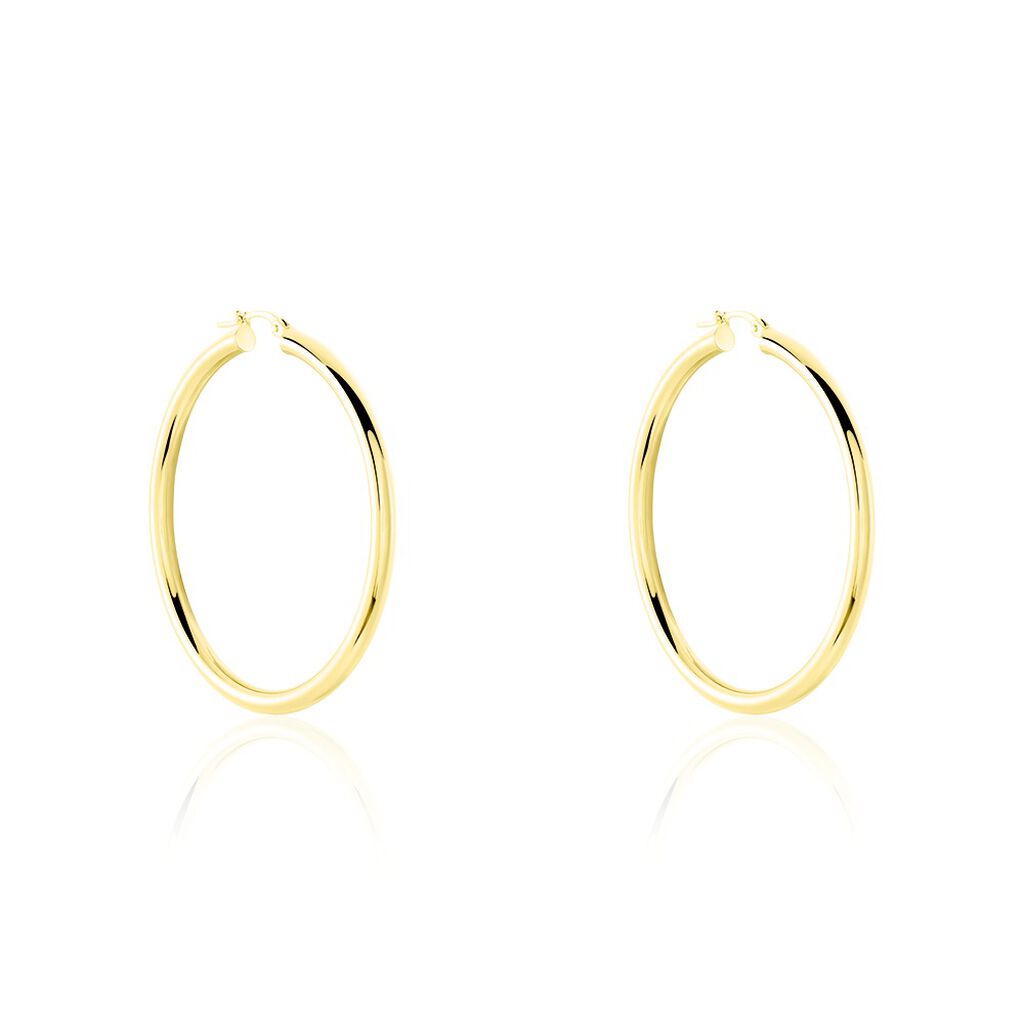 Créoles Or Jaune Rond - Boucles d'oreilles créoles Femme | Histoire d’Or
