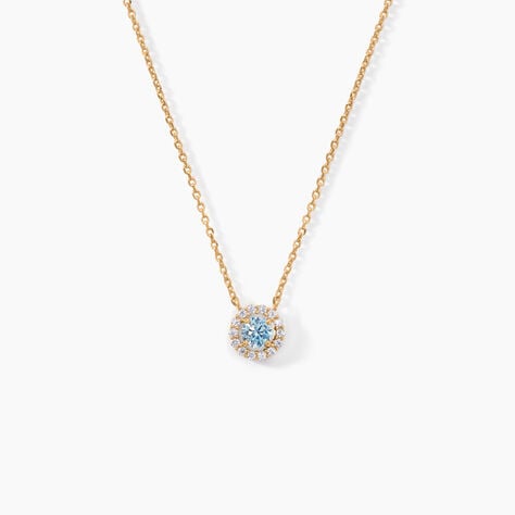 Collier Plaqué Or Radbod Pierre Artificielle Oxydes De Zirconium - Colliers Femme | Histoire d’Or