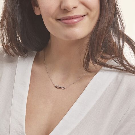 Collier Prudentia Argent Blanc Oxyde De Zirconium - Colliers fantaisie Femme | Histoire d’Or