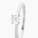 Bague Aphrodite Ld Platine Blanc Diamant Synthétique - Bagues solitaires Femme | Histoire d’Or