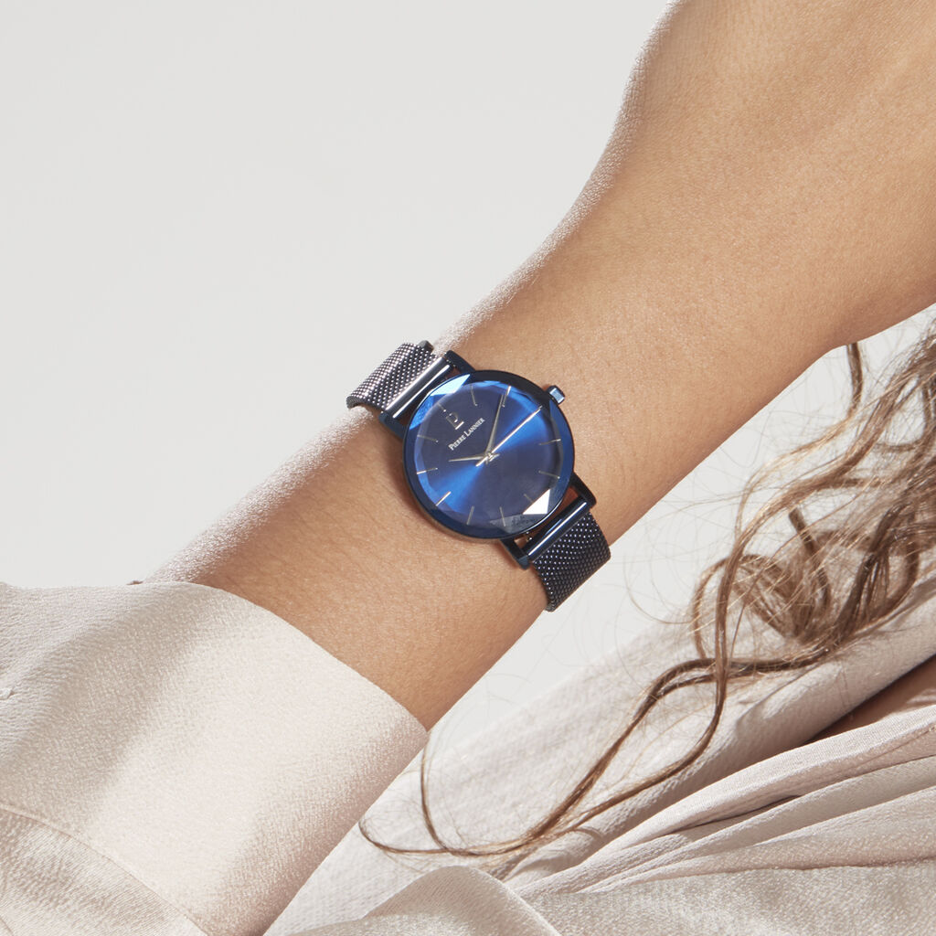 Montre Pierre Lannier Multiples Acier Bleu - Montres Femme | Histoire d’Or