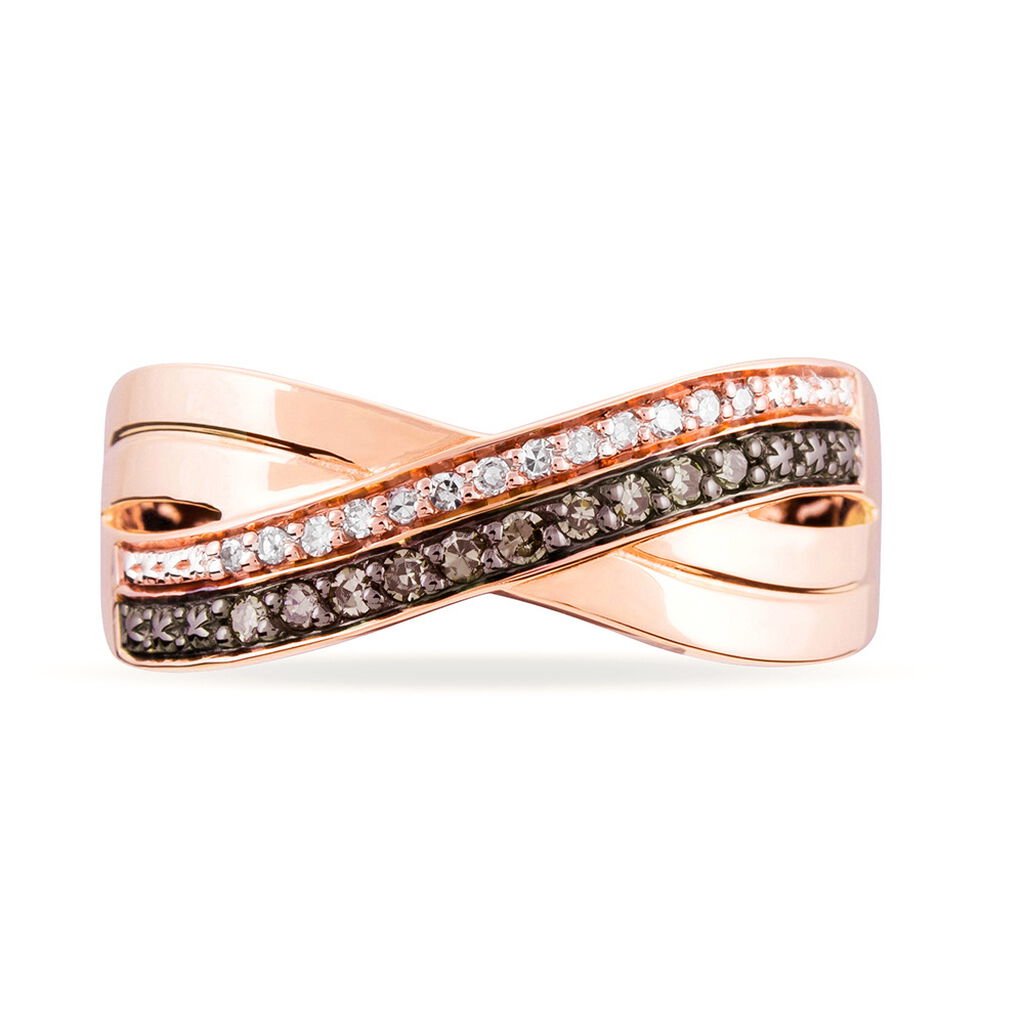 Bague Martika Or Rose Diamant - Bagues avec pierre Femme | Histoire d&rsquo;Or