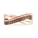 Bague Martika Or Rose Diamant - Bagues avec pierre Femme | Histoire d&rsquo;Or