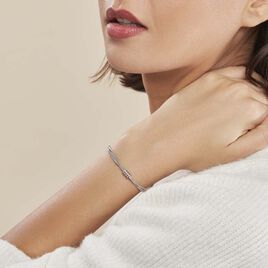 Bracelet Amaryllis Argent Blanc - Bracelets fantaisie Femme | Histoire d’Or
