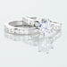 Bague Double Jeu Argent Blanc Oxyde De Zirconium - Bagues solitaires Femme | Histoire d’Or