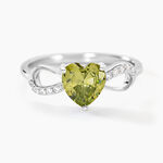 Bague Atieno Argent Blanc Oxyde De Zirconium - Bagues solitaires Femme | Histoire d&rsquo;Or