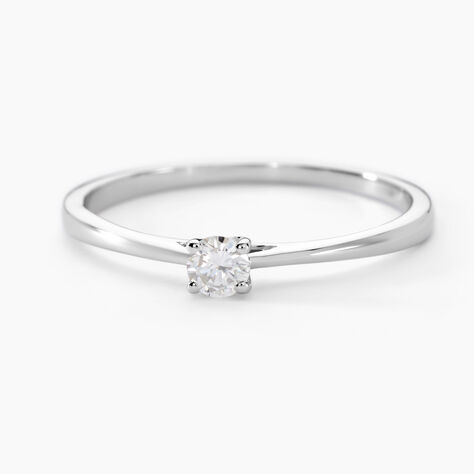 Bague Solitaire One Or Blanc Diamant - Bagues solitaires Femme | Histoire d&rsquo;Or