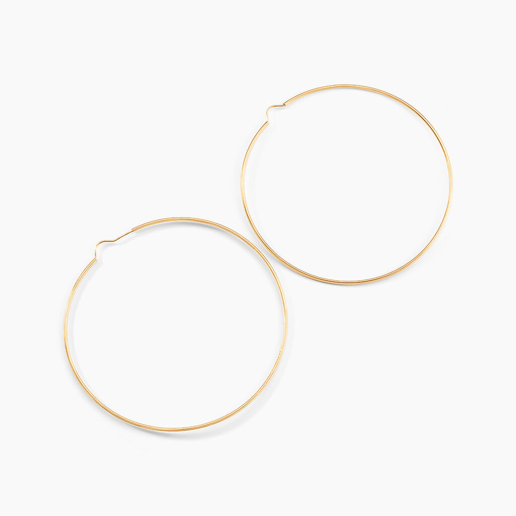 Cr&eacute;oles Dominae Or Jaune - Boucles d'oreilles cr&eacute;oles Femme | Histoire d&rsquo;Or