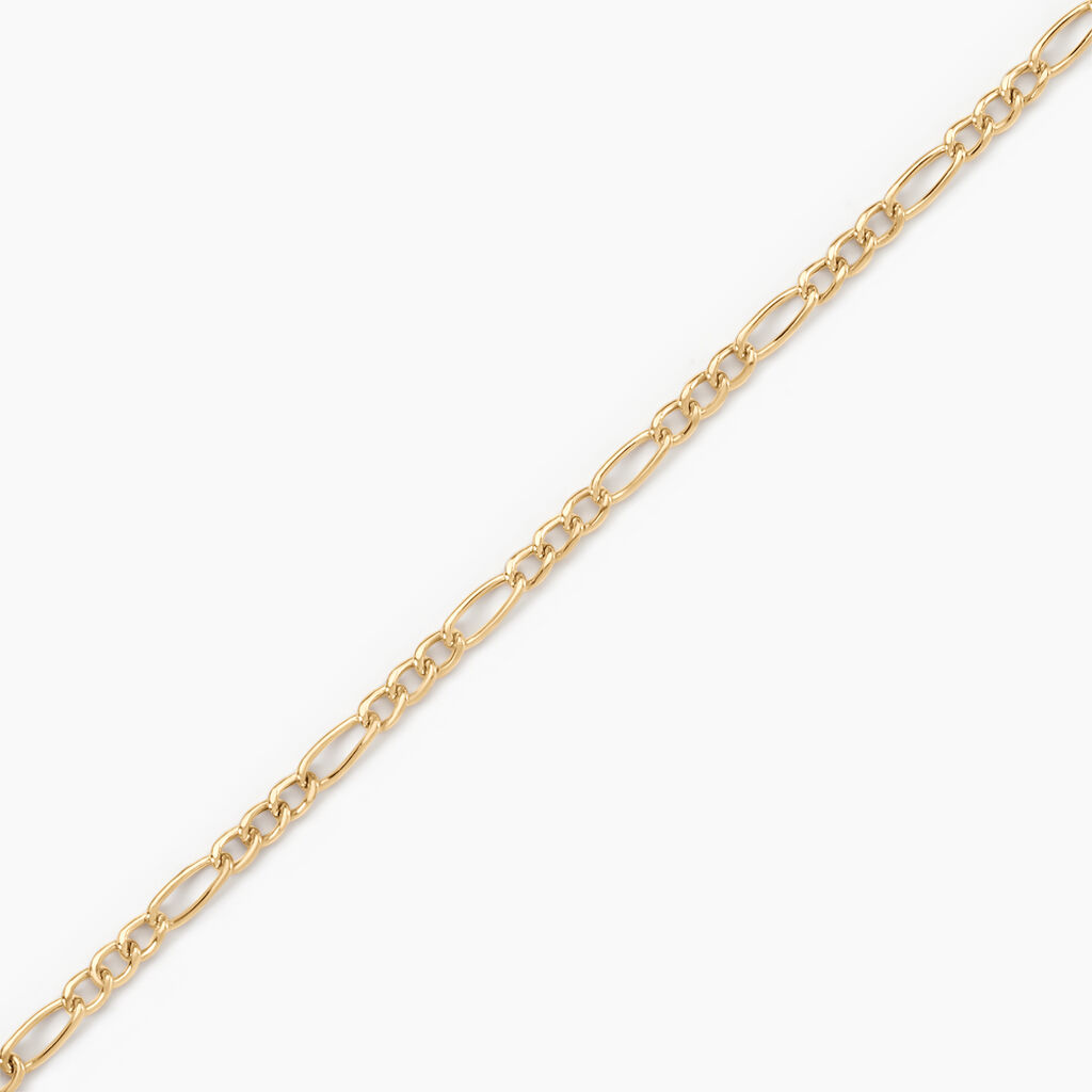 Bracelet Esma Maille Alternee 1/3 Or Jaune - Bracelets Communion Enfant | Histoire d&rsquo;Or