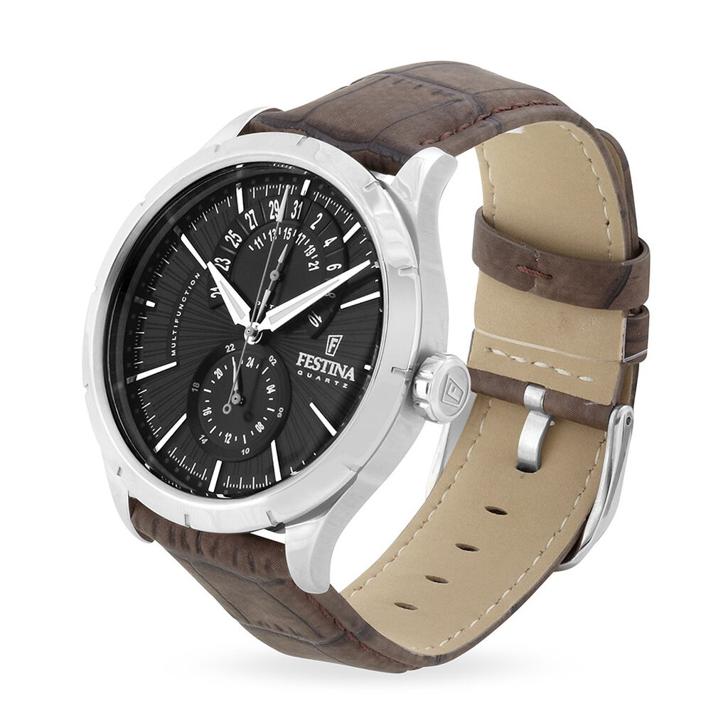 Montre Festina Retro Noir - Montres Homme | Histoire d&rsquo;Or