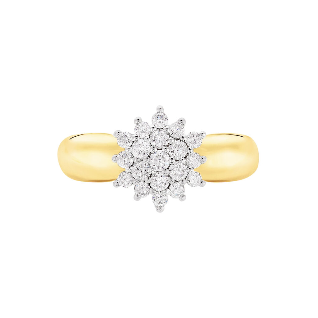 Bague Rasha Or Jaune Diamant - Bagues avec pierre Femme | Histoire d’Or