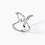 Bague Nexus Argent Blanc Oxyde De Zirconium - Bagues avec pierre Femme | Histoire d&rsquo;Or