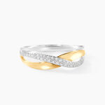 Bague Nene Or Bicolore Diamant - Bagues avec pierre Femme | Histoire d&rsquo;Or