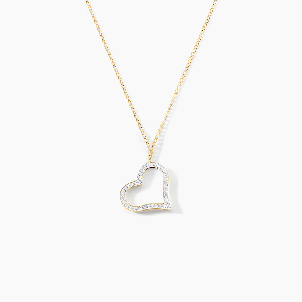 Collier Sallie Or Jaune Strass - Colliers Femme | Histoire d’Or