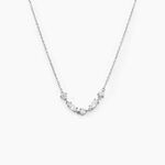 Collier Argent Blanc Eclat D'Aurore Oxyde De Zirconium - Colliers fantaisie Femme | Histoire d&rsquo;Or