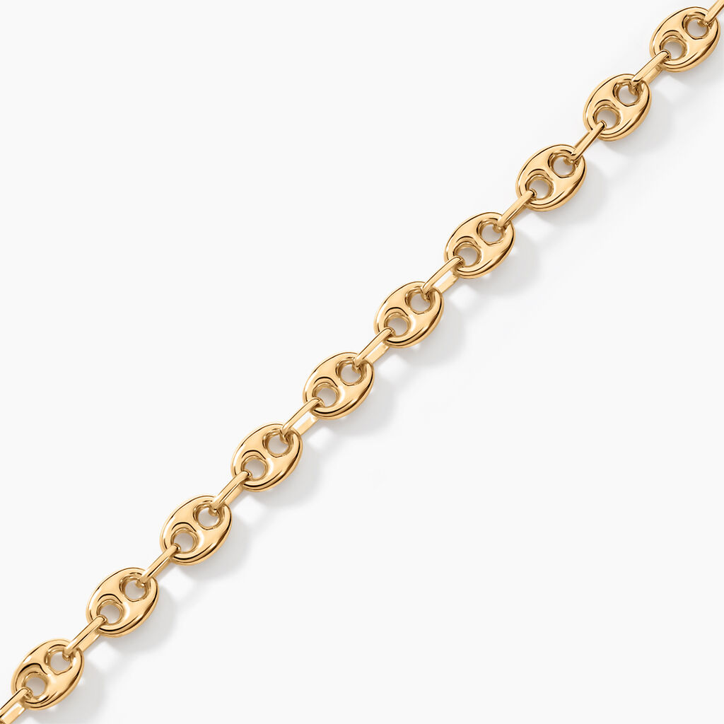 Bracelet Dami Maille Grain De Café Or Jaune - Bracelets chaîne Homme | Histoire d’Or