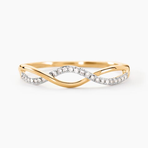 Bague Nucia Or Jaune Diamant - Bagues avec pierre Femme | Histoire d’Or