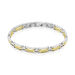Bracelet Jourdan Wild Acier Blanc Et Jaune - Bracelets fantaisie Homme | Histoire d’Or