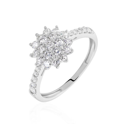 Bague Or Blanc  Chouchana Diamant Synthetique - Bagues avec pierre Femme | Histoire d’Or