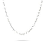 Cha&icirc;ne Lyndsayae Maille Altern&eacute;e 1/3 Argent Blanc - Chaines Homme | Histoire d&rsquo;Or
