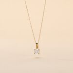 Pendentif Solitaire One Or Jaune Diamant - Pendentifs Femme | Histoire d&rsquo;Or