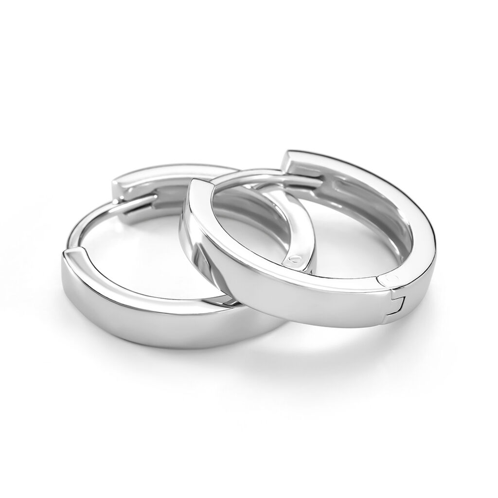 Cr&eacute;oles Eleaonora Argent Blanc - Boucles d'oreilles cr&eacute;oles Femme | Histoire d&rsquo;Or