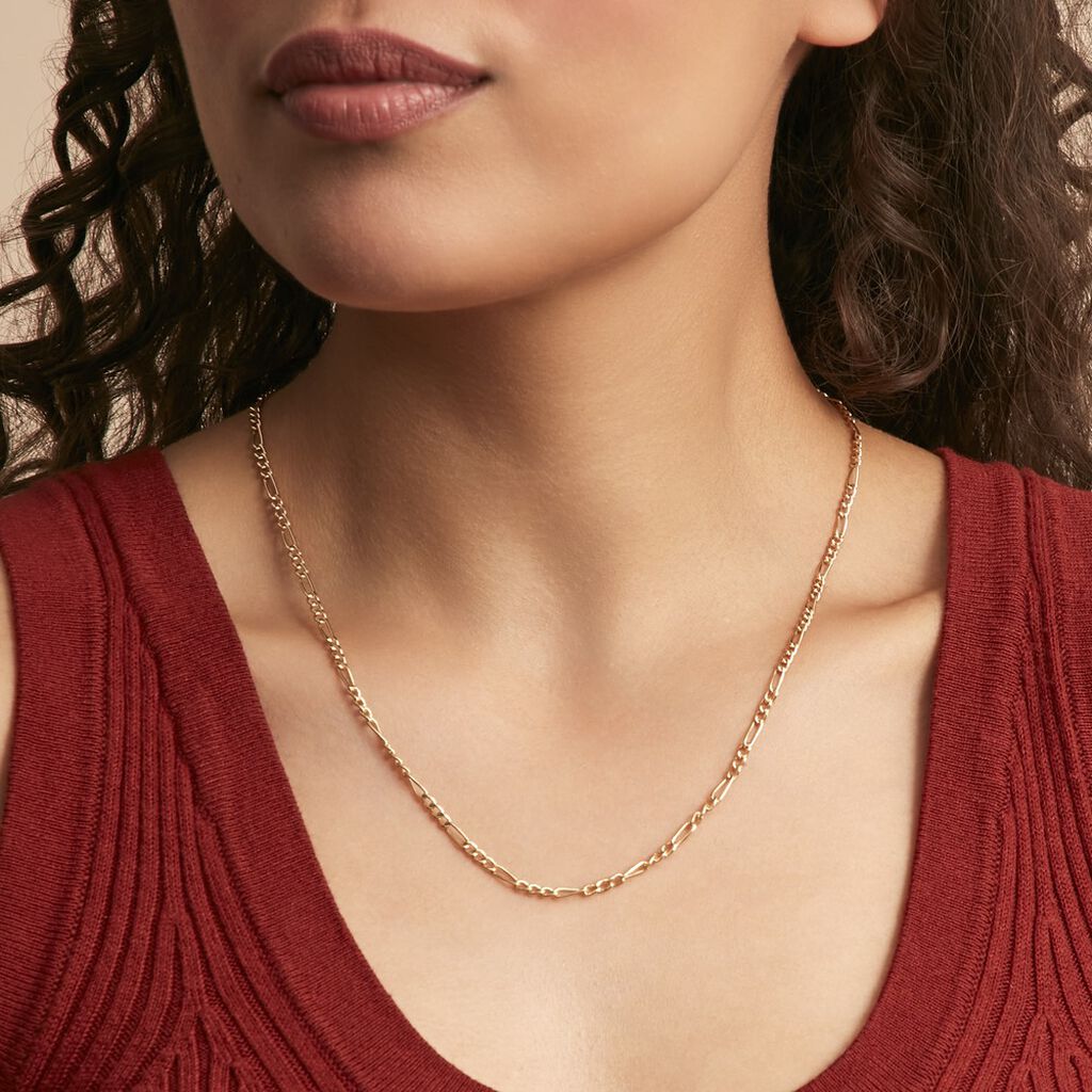 Chaîne Cameo Maille Alternee 1/3 Or Jaune - Chaines Femme | Histoire d’Or