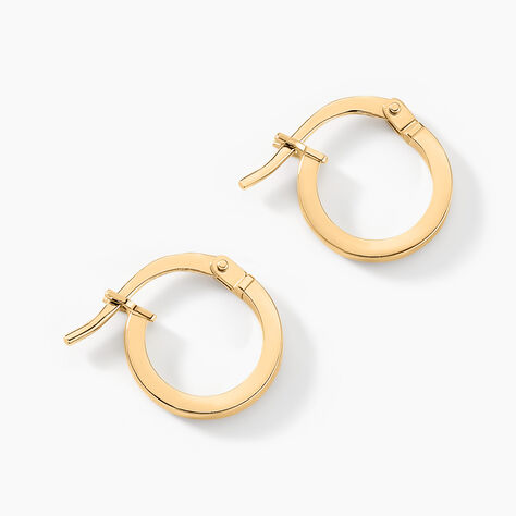 Créoles Thyrza Or Jaune - Boucles d'oreilles créoles Femme | Histoire d’Or