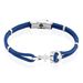Bracelet Acier Blanc Analya Cordon - Bracelets cordon Homme | Histoire d’Or