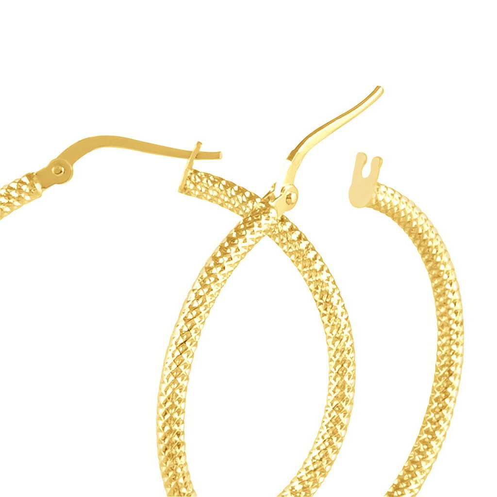 Créoles Ulrica Or Jaune - Boucles d'oreilles créoles Femme | Histoire d’Or