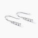 Boucles D'oreilles Pendantes Lauren Argent Blanc Oxyde De Zirconium - Boucles d'oreilles fantaisie Femme | Histoire d’Or