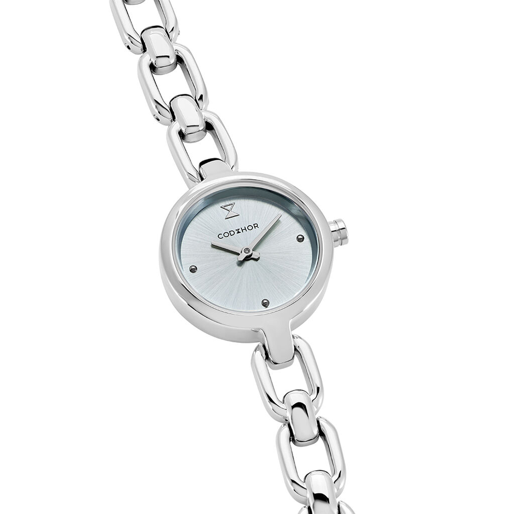 Montre Codhor Lina Bleu Gris - F&ecirc;te des m&egrave;res Femme | Histoire d&rsquo;Or