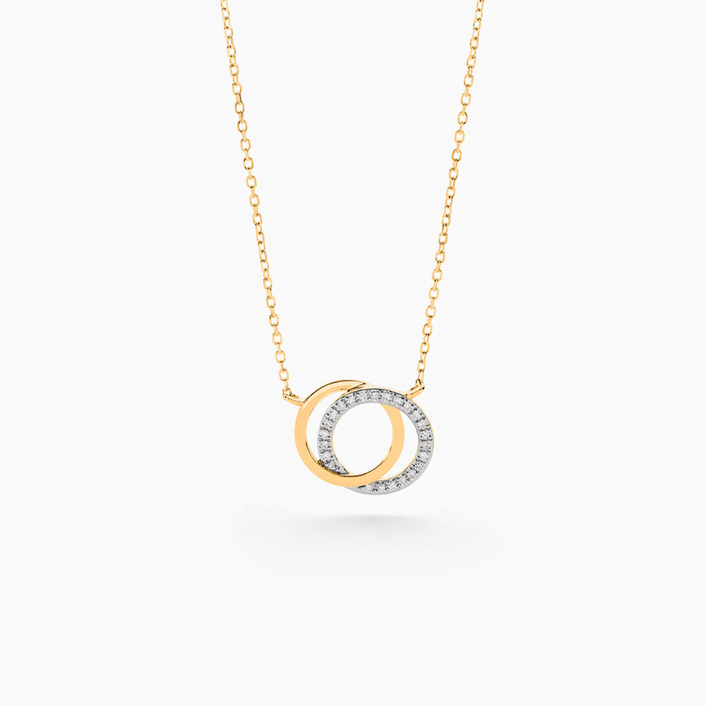 Collier Or Jaune Tresha Diamants - Colliers Femme | Histoire d&rsquo;Or