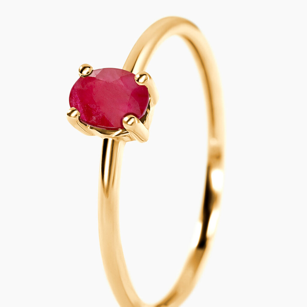 Bague Lily Or Jaune Rubis -  Femme | Histoire d&rsquo;Or
