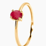 Bague Lily Or Jaune Rubis -  Femme | Histoire d&rsquo;Or