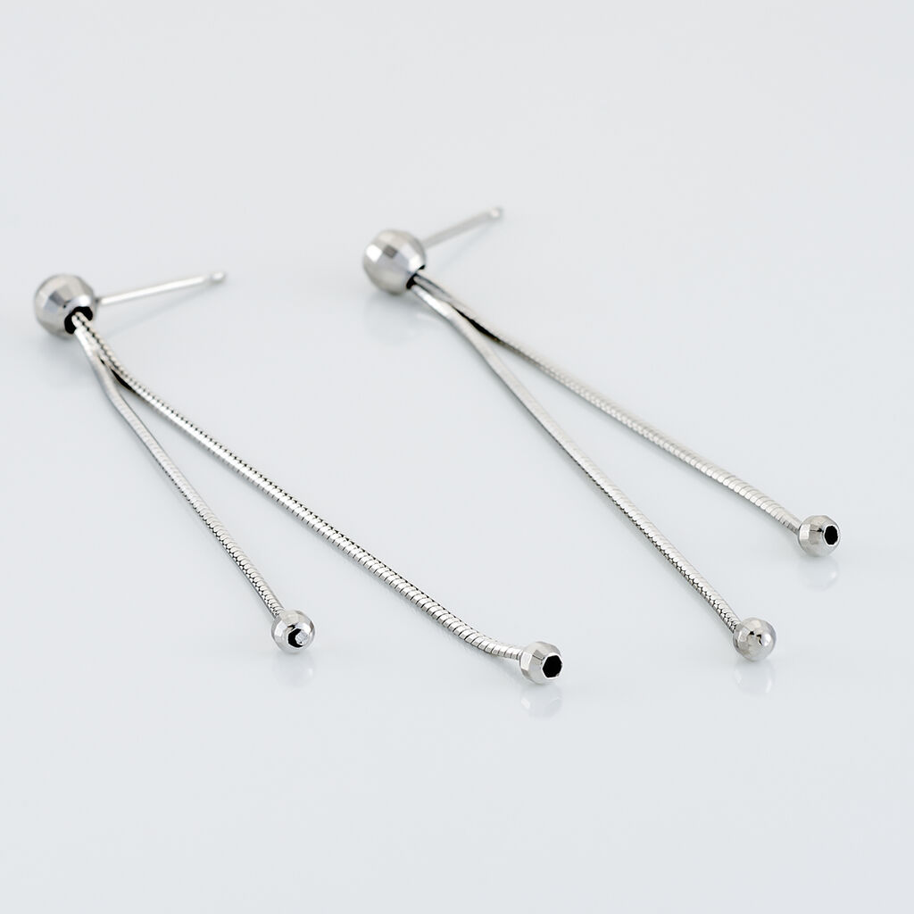 Boucles D'oreilles Pendantes Yuzu Argent Blanc - Boucles d'oreilles fantaisie Femme | Histoire d’Or