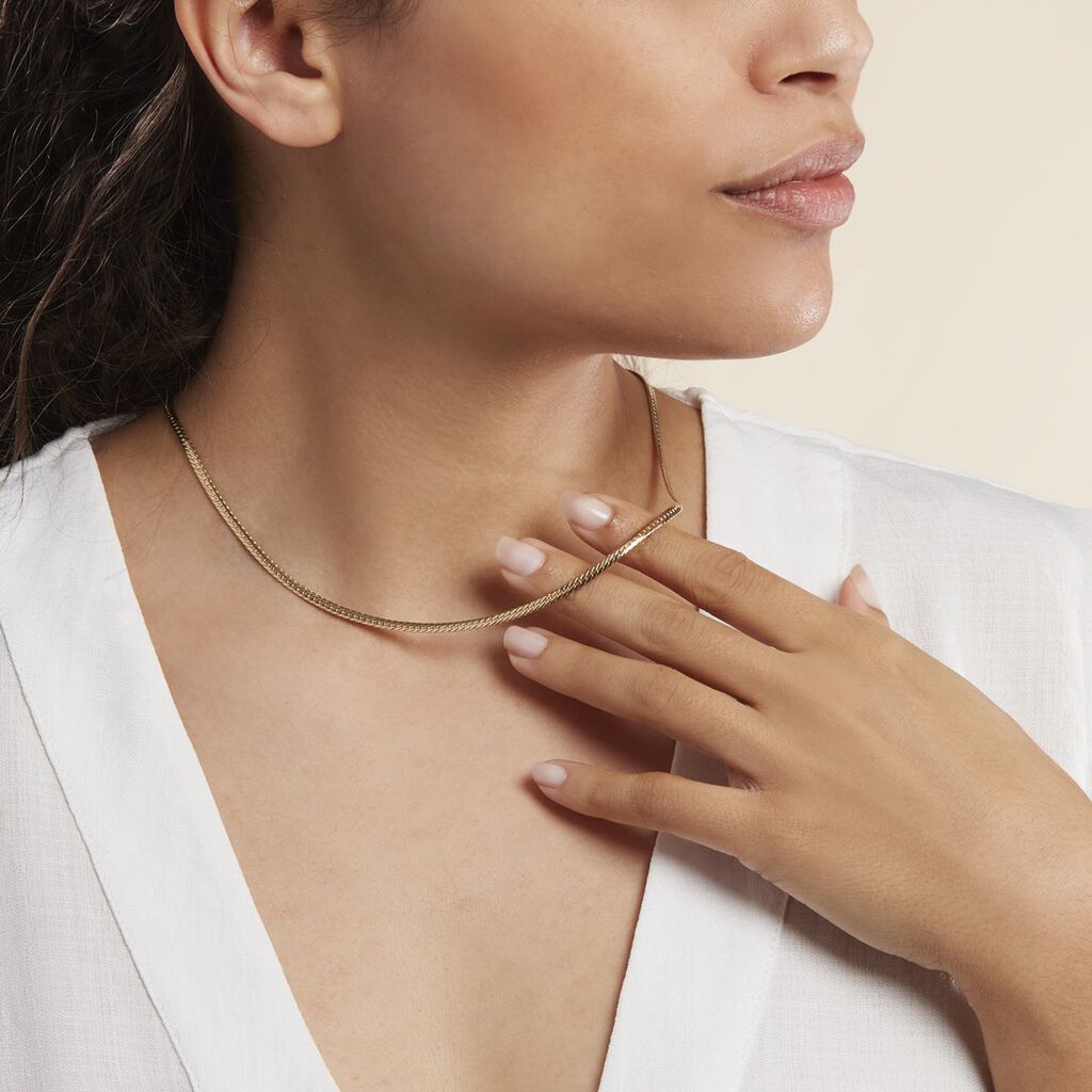 Collier Or Jaune Izel Maille Anglaise - Chaines Femme | Histoire d’Or