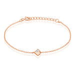 Bracelet Rossana Argent Rose Pierre De Synthese - Bracelets Femme | Histoire d&rsquo;Or