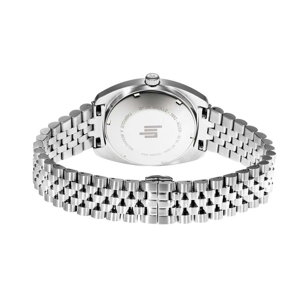 Montre Lip General De Gaulle 35 Argent&eacute; - Montres &eacute;tanches Unisex | Histoire d&rsquo;Or