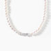 Collier Onassis Argent Blanc Perle De Culture Oxyde De Zirconium - Ras de cou Femme | Histoire d’Or