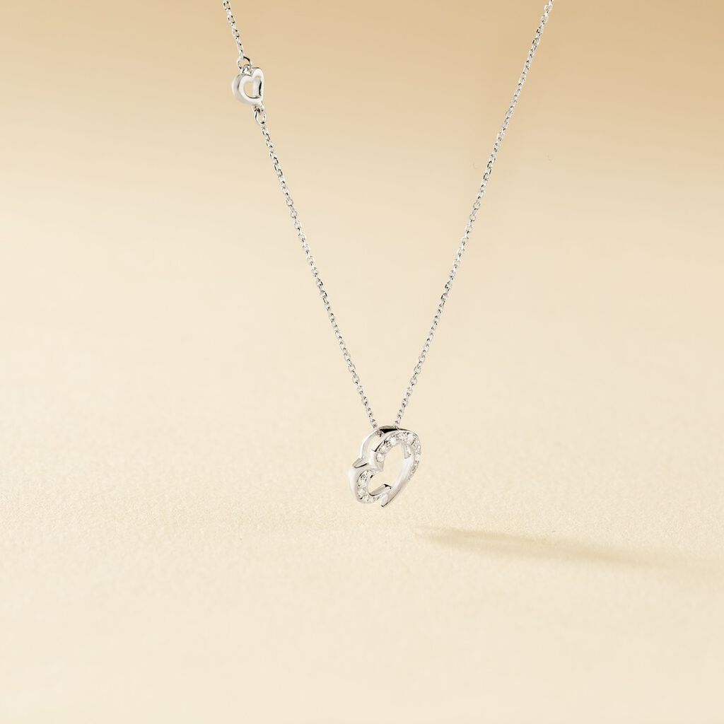 Collier Louise Or Blanc Diamant - F&ecirc;te des m&egrave;res Femme | Histoire d&rsquo;Or