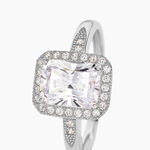 Bague Solitaire Pilar Argent Blanc Oxyde De Zirconium - Bagues solitaires Femme | Histoire d&rsquo;Or